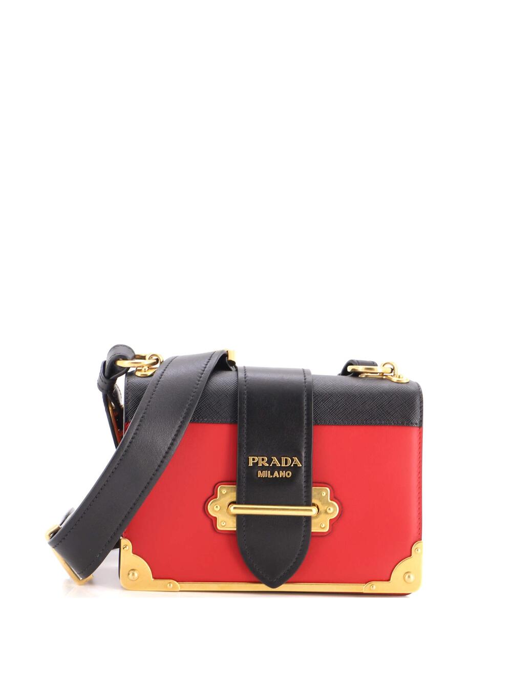 Prada Cahier Crossbody Bag Leather And #322132P12B